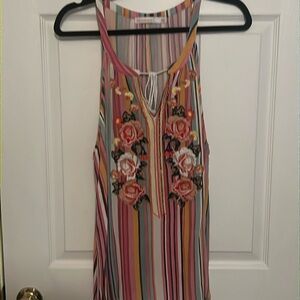 Colorful floral tank